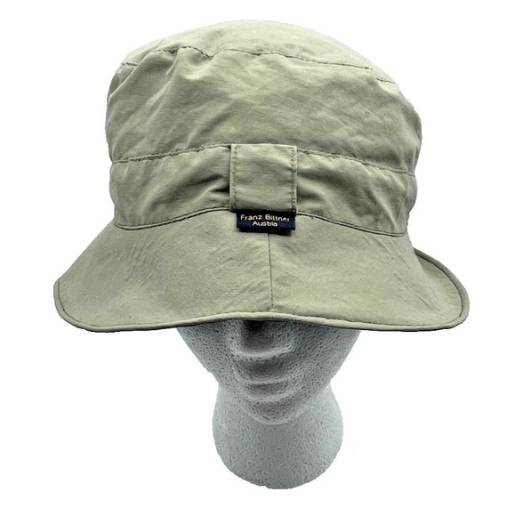 Retro Franz Bittner Gore-Tex Reversible Sun Hat Packable Beige Blue Bucket Hat - Picture 13 of 13